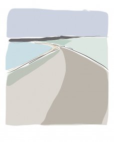Rye Bay #2, iPad drawing, 42x52cm inc. frame - £295, unframed £240