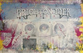 Sea Front, Brighton, 4/250, limited edition print signed by the artist, framed - £800
