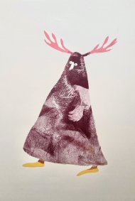 Forest Folk, stencil print from edition of 50 - £275 framed, unframed £145